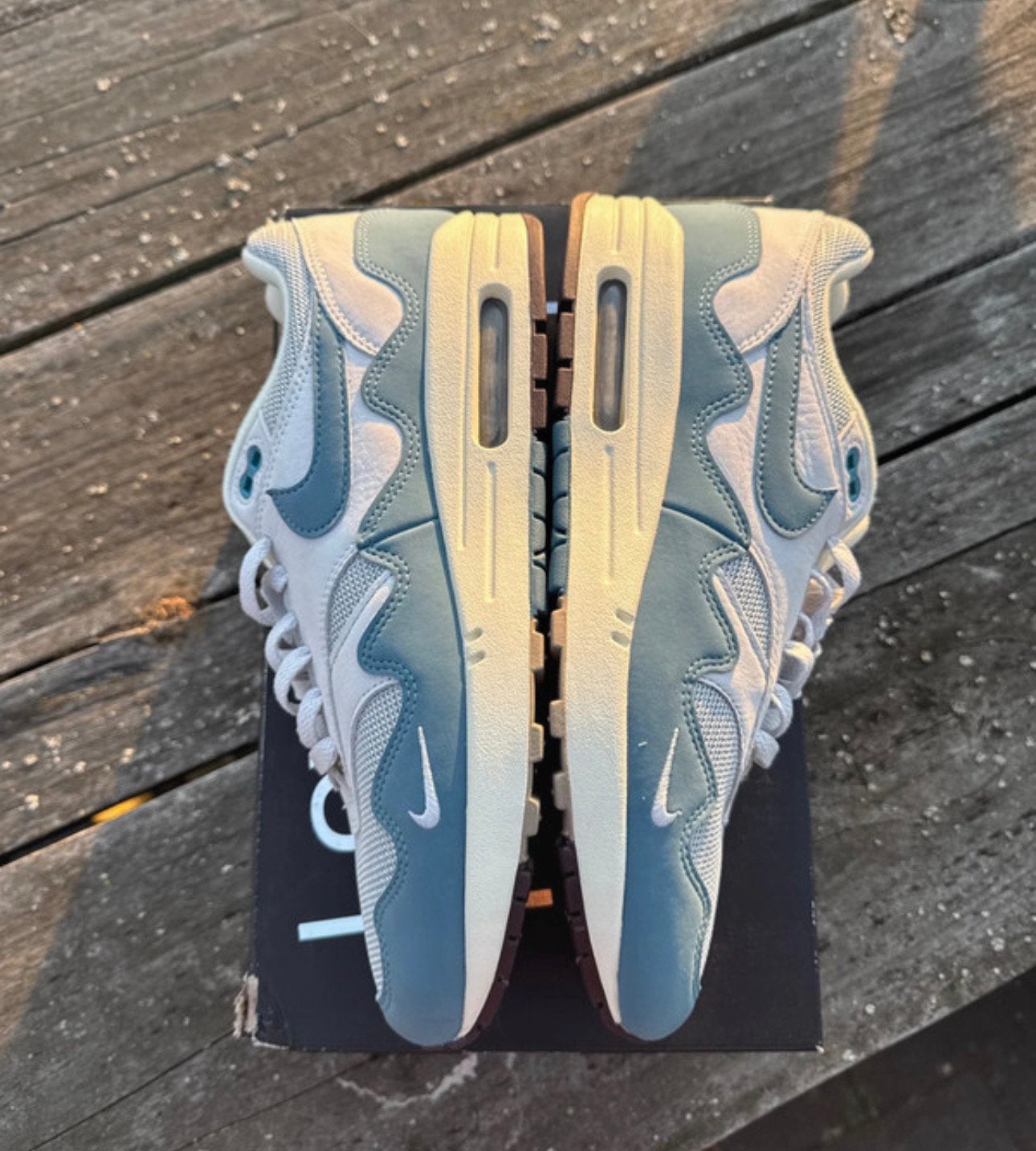Nike Air Max 1 Patta Aqua 42,5 Eu, Blauw, Nieuw, Ophalen of Verzenden, Sneakers of Gympen