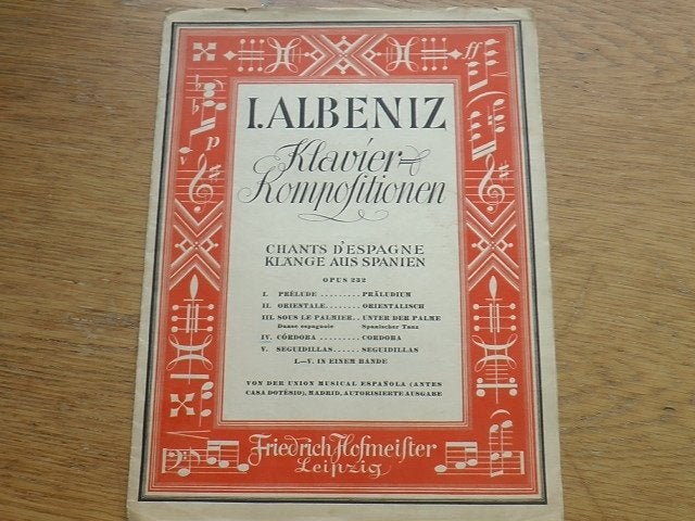 Albeniz - cordoba - piano, Gebruikt, Klassiek, Ophalen of Verzenden, Artiest of Componist
