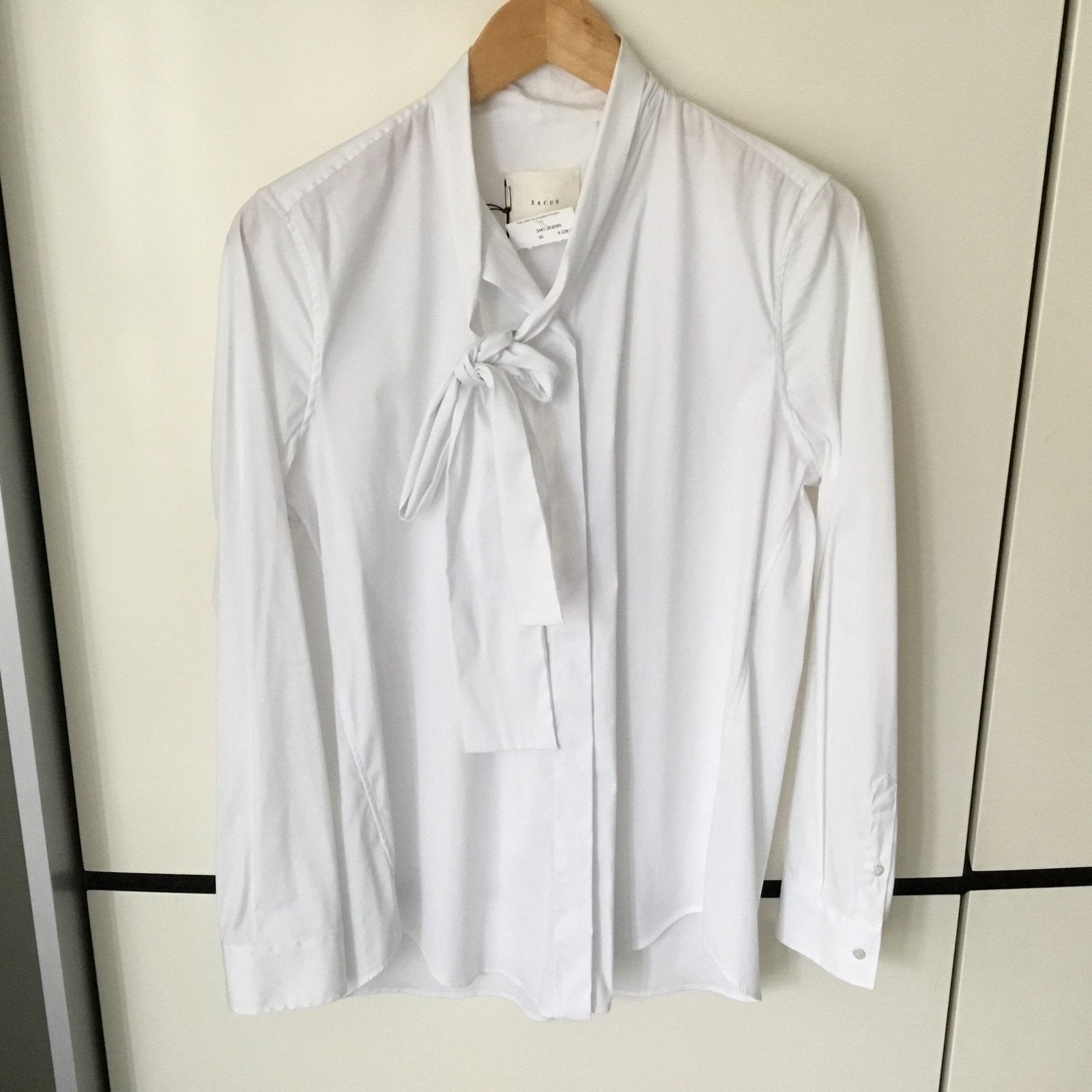 Xactus Witte Blouse met Strik - Nieuw met Prijskaartje, Ophalen of Verzenden, Nieuw, Maat 36 (S), Wit