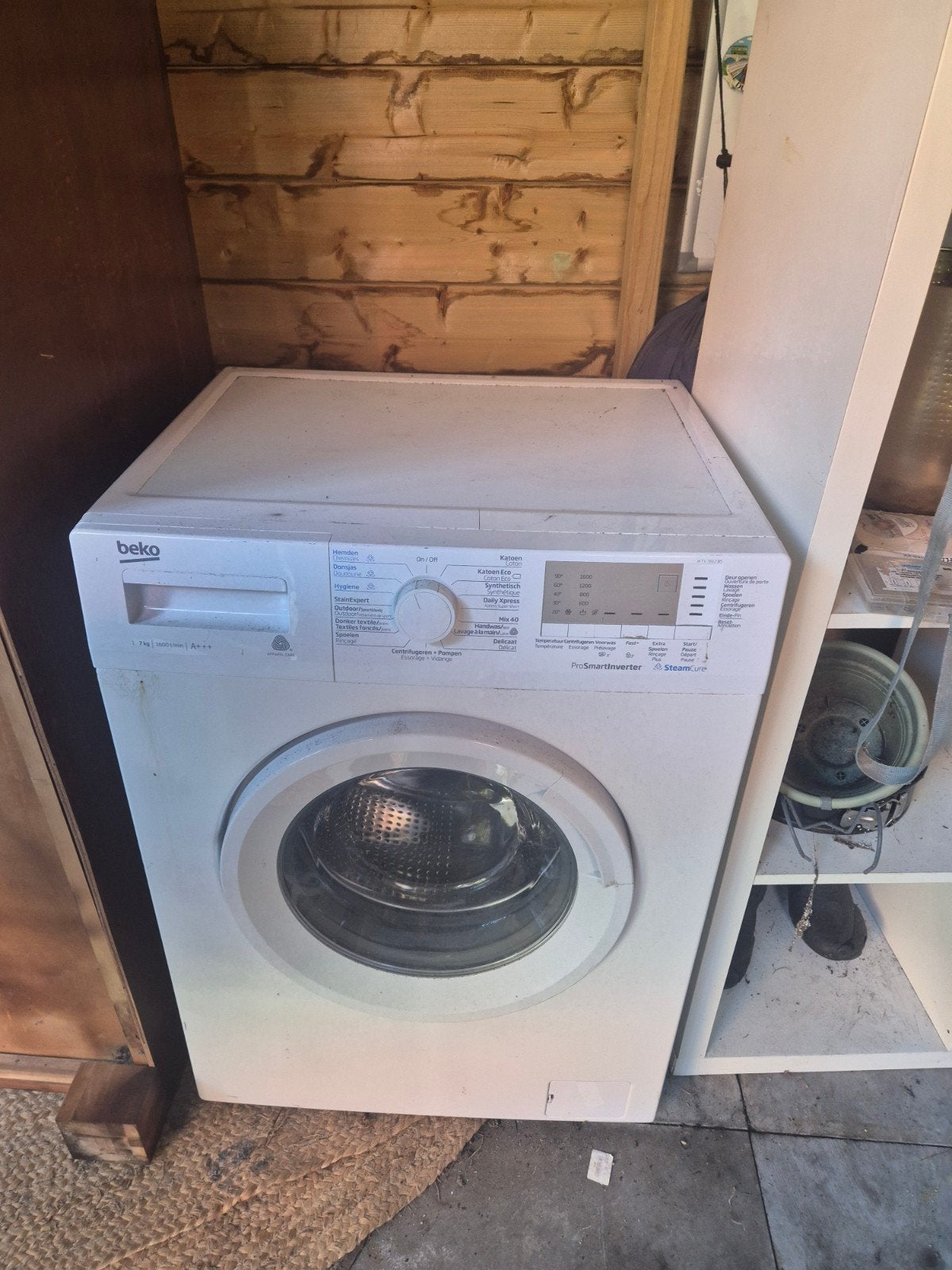 Beko Wasmachine - Voorlader - 7kg - 1400 toeren, Ophalen, Gebruikt, Voorlader, 85 tot 90 cm