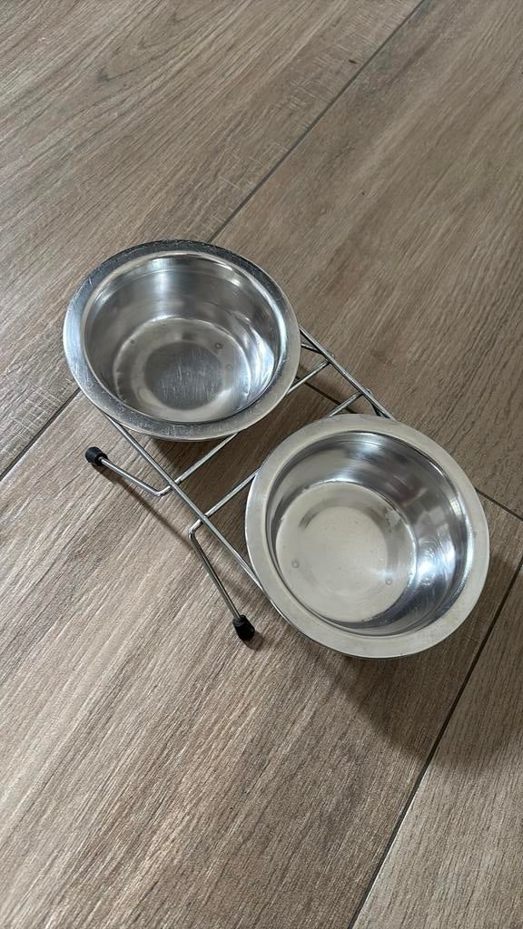 Hondenvoer bak duo, Dieren en Toebehoren, Ophalen, Gebruikt