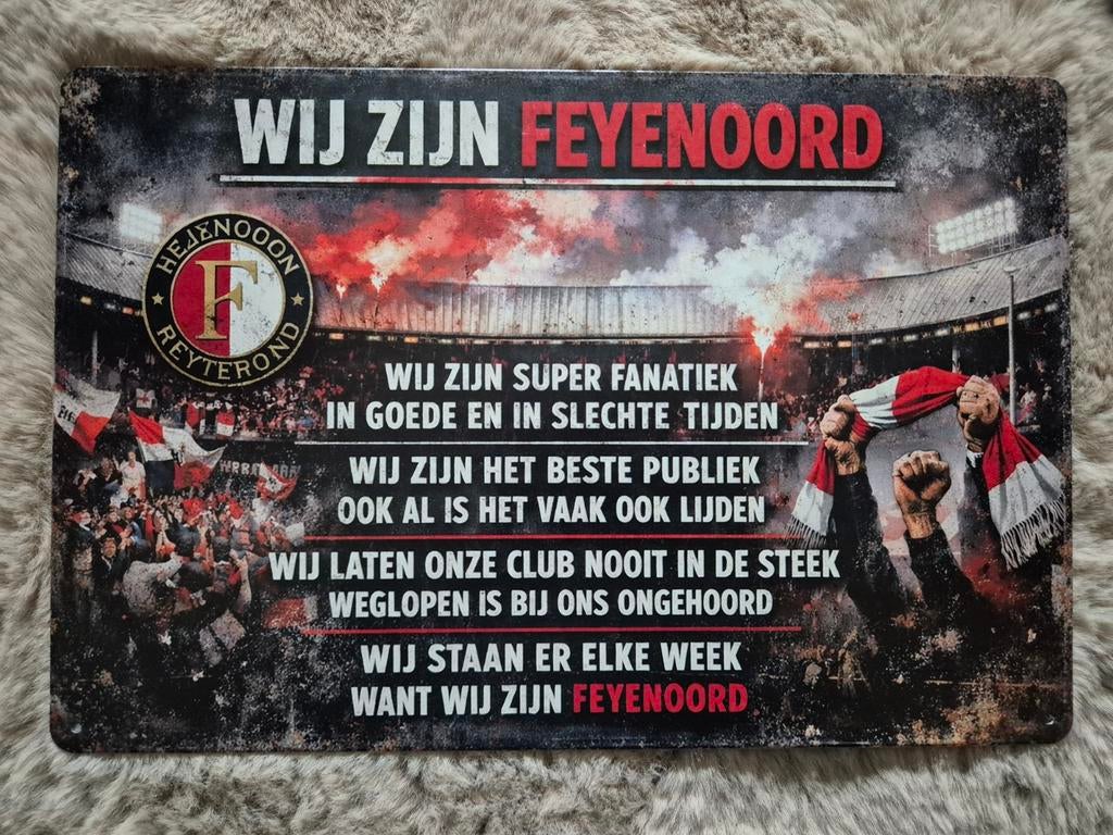 Wij zijn Feyenoord reclamebord, Ophalen of Verzenden, Nieuw, Reclamebord