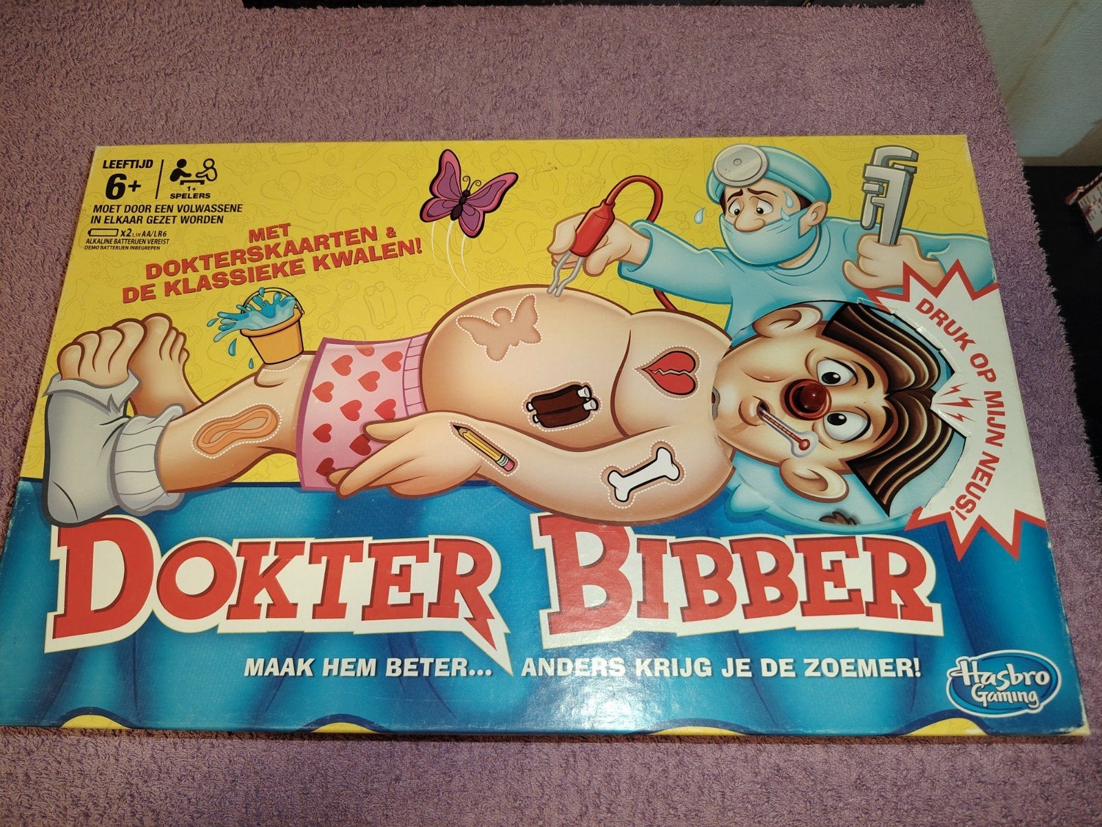 Dokter Bibber spel, Vijf spelers of meer, Ophalen of Verzenden, Zo goed als nieuw, Hasbro Gaming