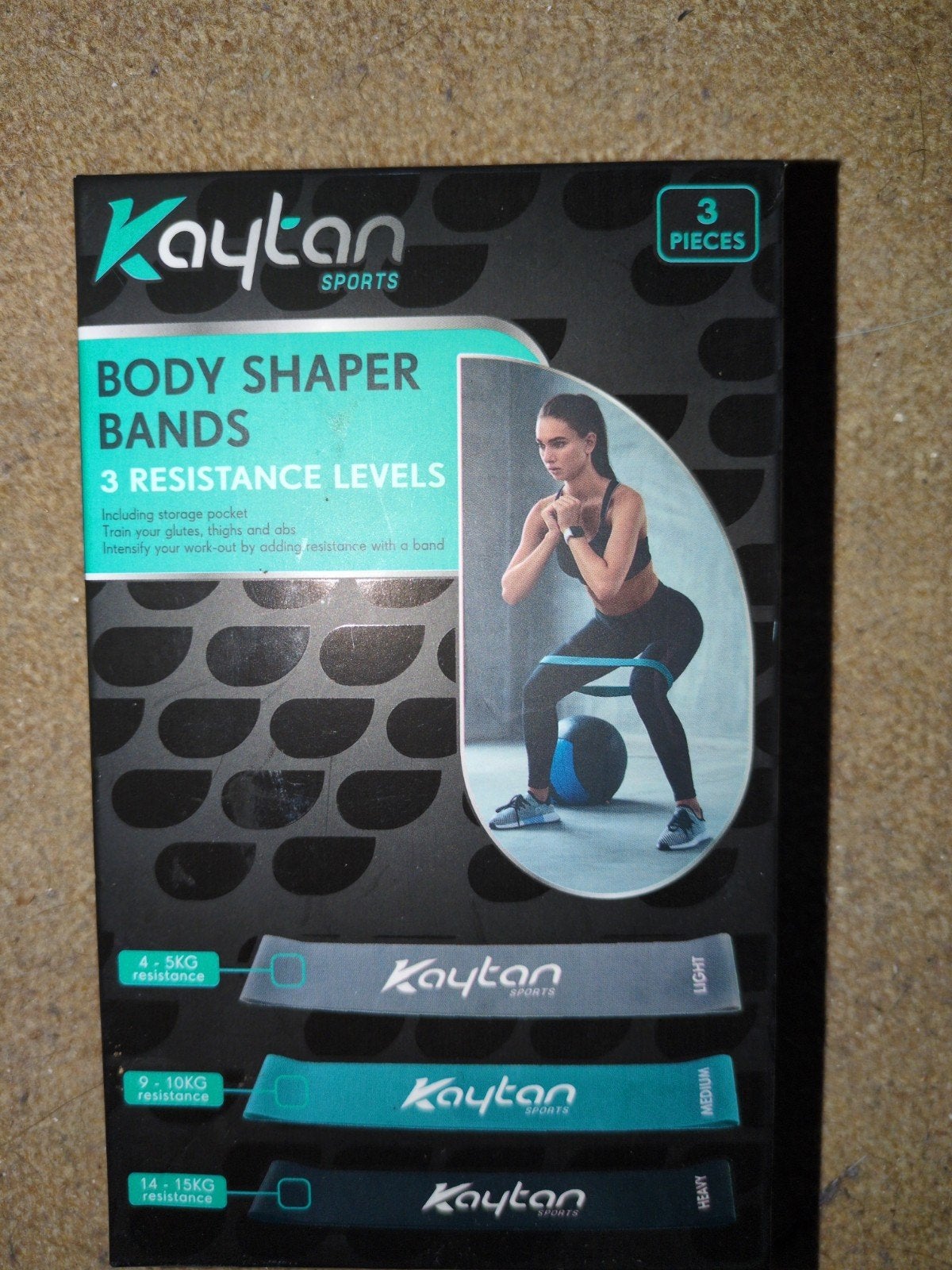 Kaytan Body Shaper Bands - 3 Weerstandsniveaus, Ophalen of Verzenden, Nieuw, Buik, Weerstandband