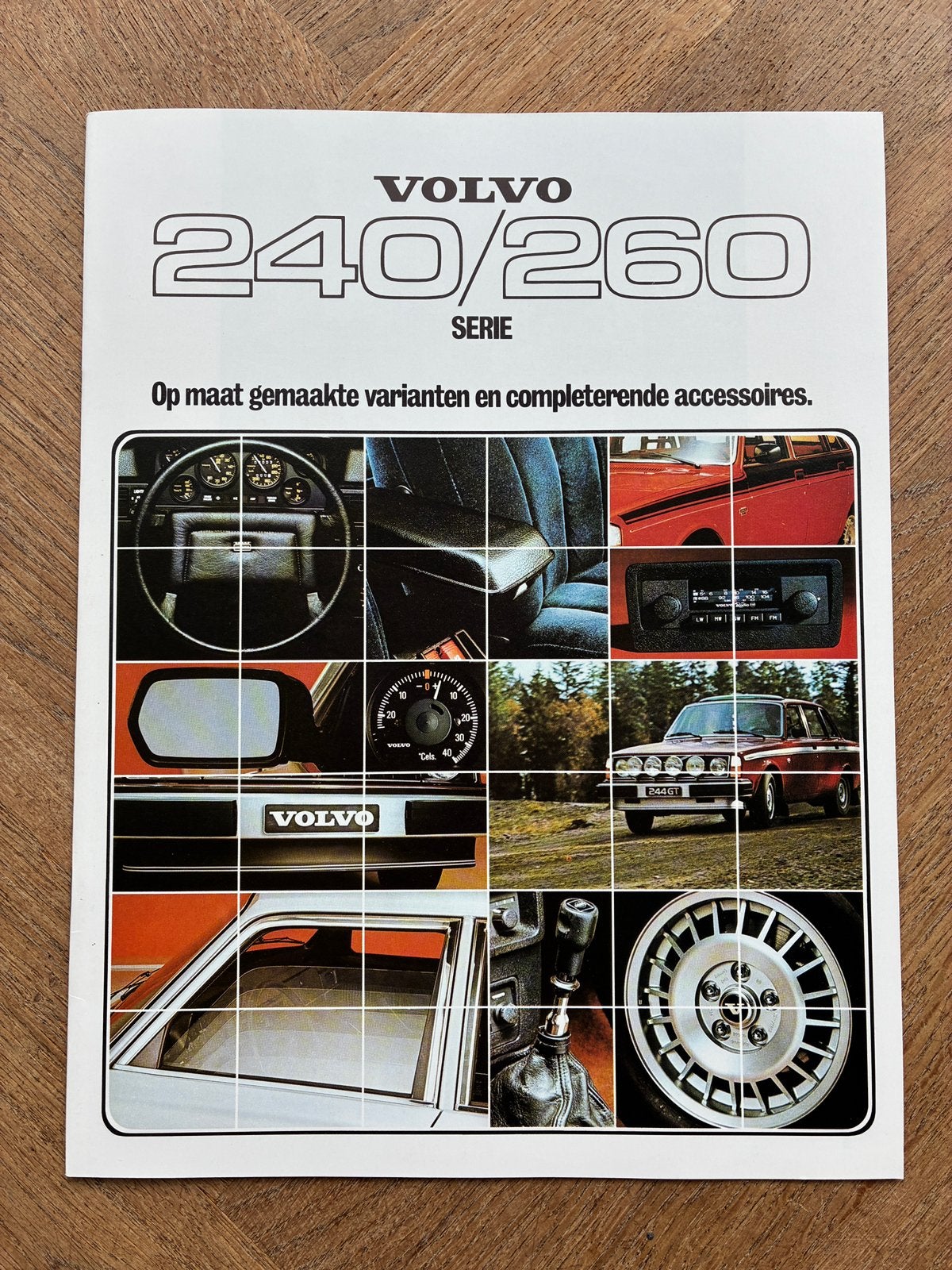 Volvo 240 / 260 accessoires brochure 1978, Verzenden, Zo goed als nieuw, Volvo