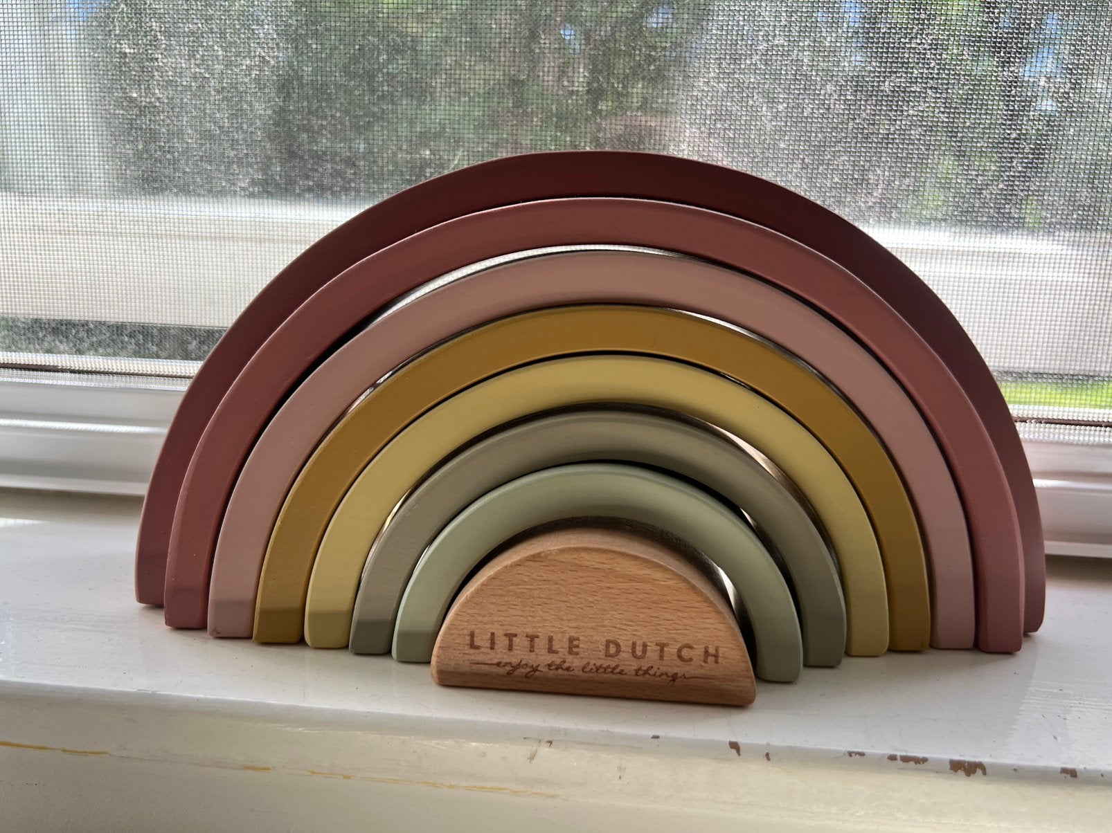 Little dutch regenboog roze, Kinderen en Baby's, Speelgoed | Houten speelgoed, Ophalen of Verzenden, Zo goed als nieuw