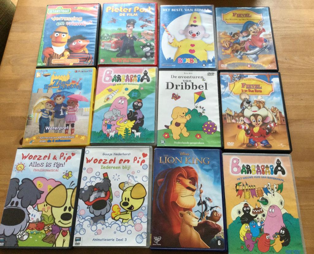Diverse dvd’s kinderen Pieter Post,  Fievel e.a., Cd's en Dvd's, Alle leeftijden, Ophalen of Verzenden, Gebruikt