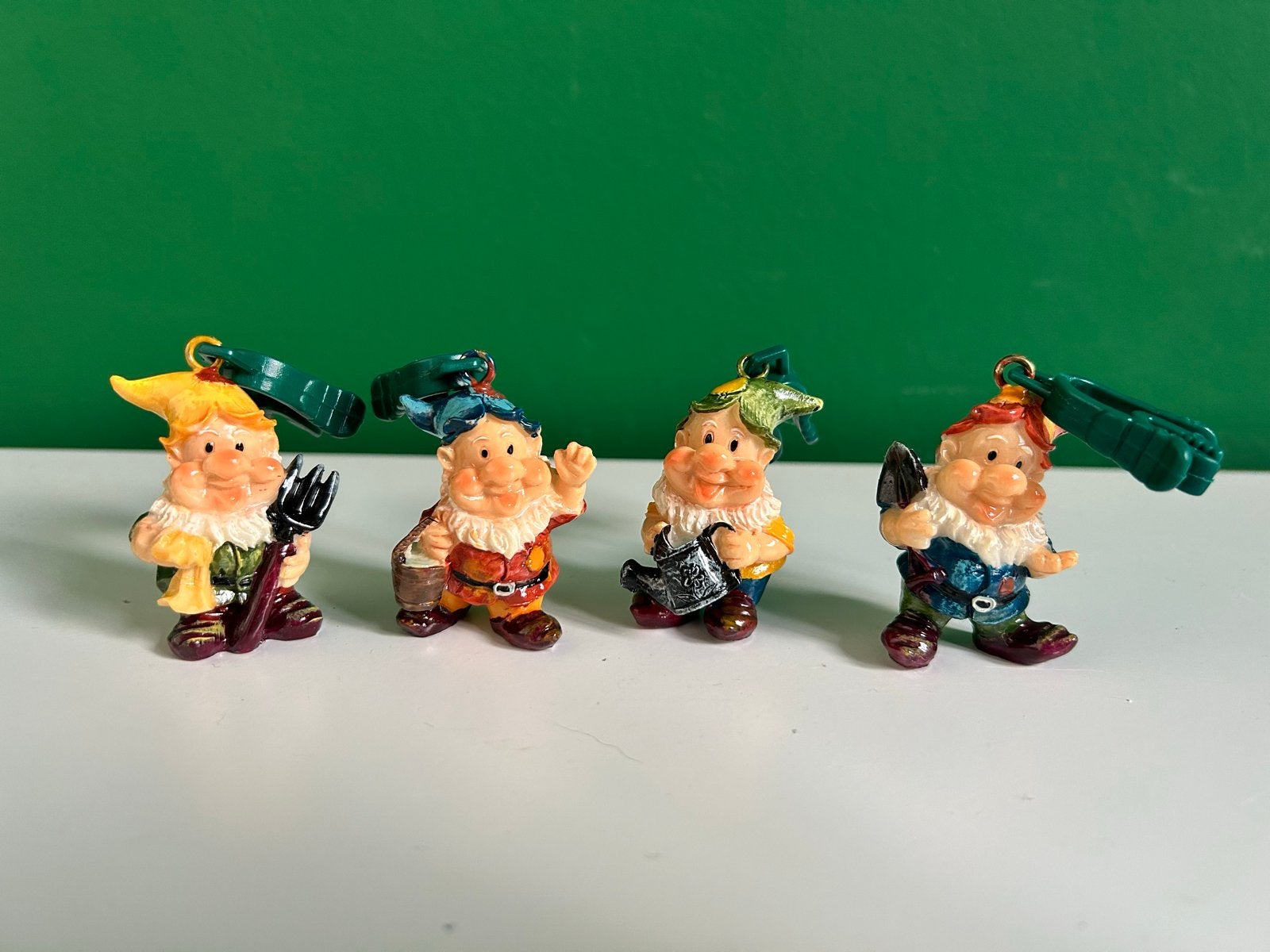 Set van 4 Tuinkabouter Tafelkleedgewichten / Kleedknijpers, Ophalen of Verzenden, Zo goed als nieuw