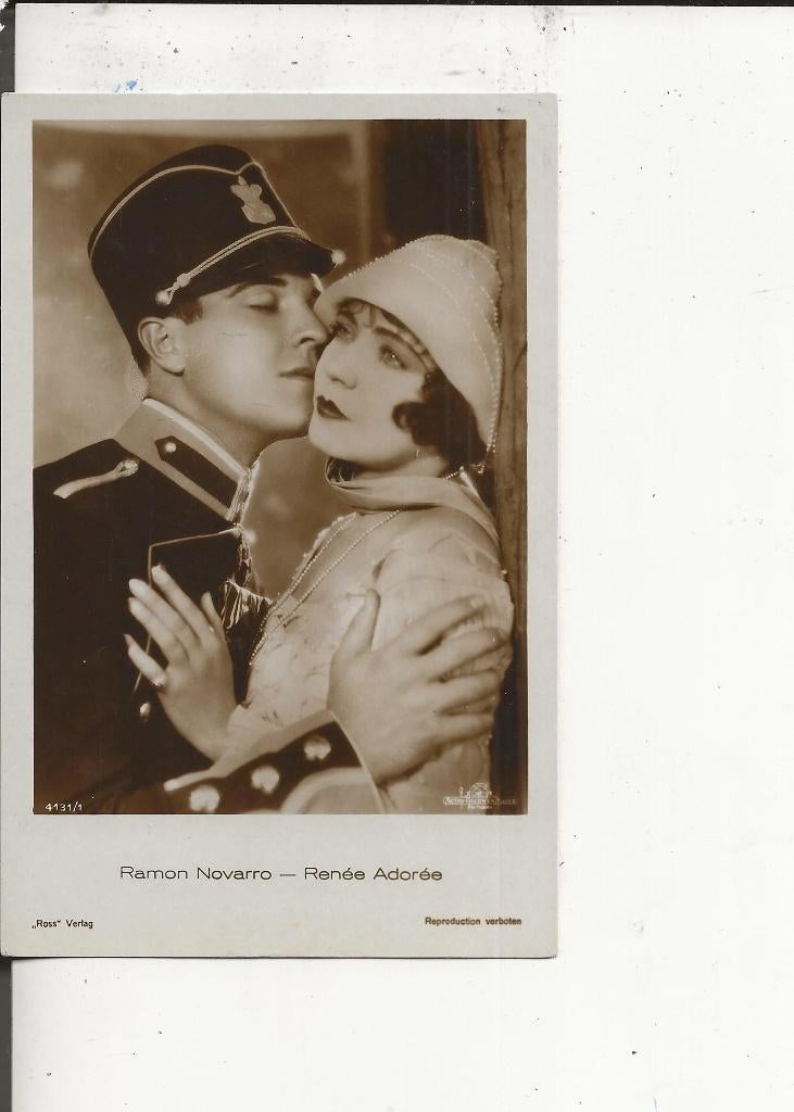 Ramon Novarro en Renee Adoree, Ophalen of Verzenden, 1940 tot 1960, Ongelopen, Sterren en Beroemdheden