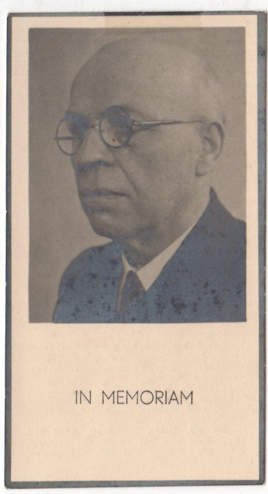 Adrianus A. Verhoof 1876 Tilburg + 1945 Tilburg, 69 jaar oud, Ophalen of Verzenden
