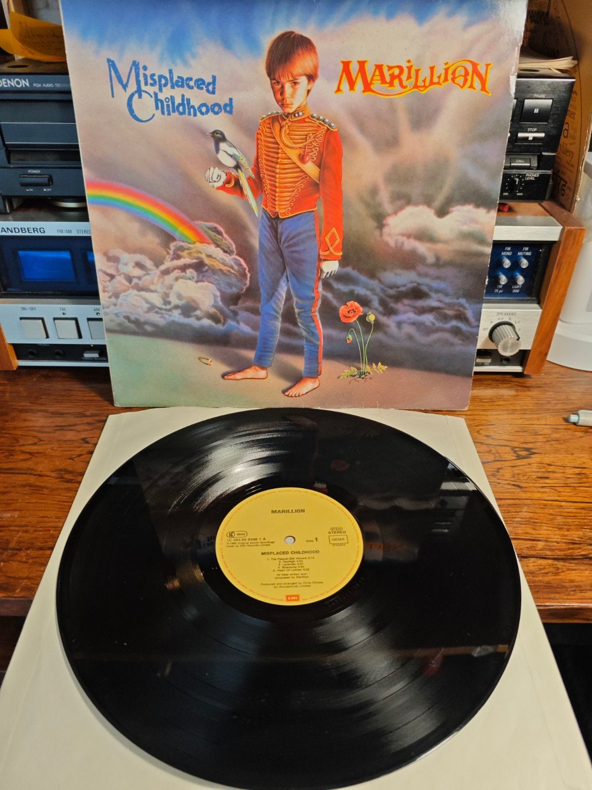 Marillion - Misplaced Childhood LP (1985) Progressive Rock, Inclusief binnenhoes, Ophalen of Verzenden, Gebruikt, 12 inch
