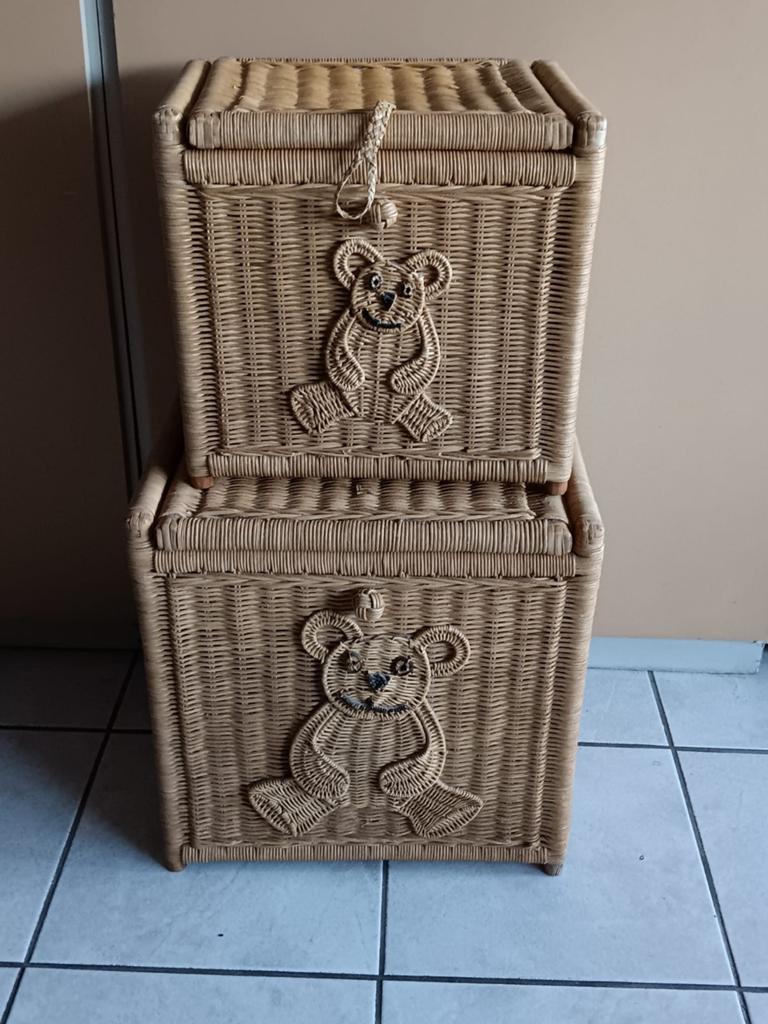 2 rotan opbergkisten, Ophalen, 50 tot 100 cm, Minder dan 50 cm, Minder dan 50 cm