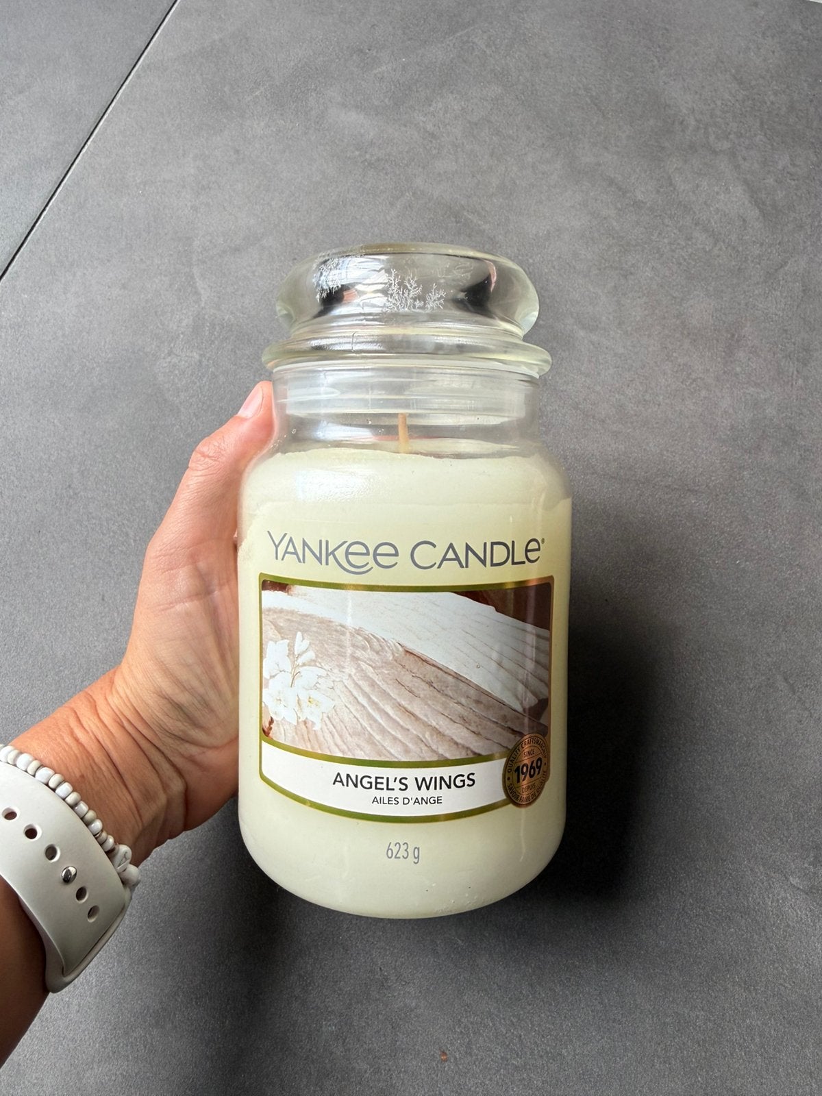 Yankee Candle Angel’s wings large jar, Overige merken, Nieuw, Ophalen of Verzenden, Glas