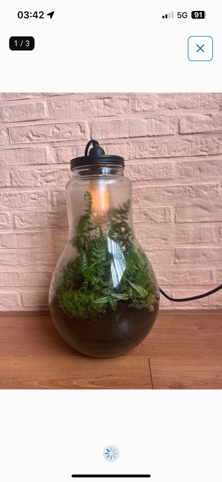 Lamp met groen, Ophalen, Zo goed als nieuw