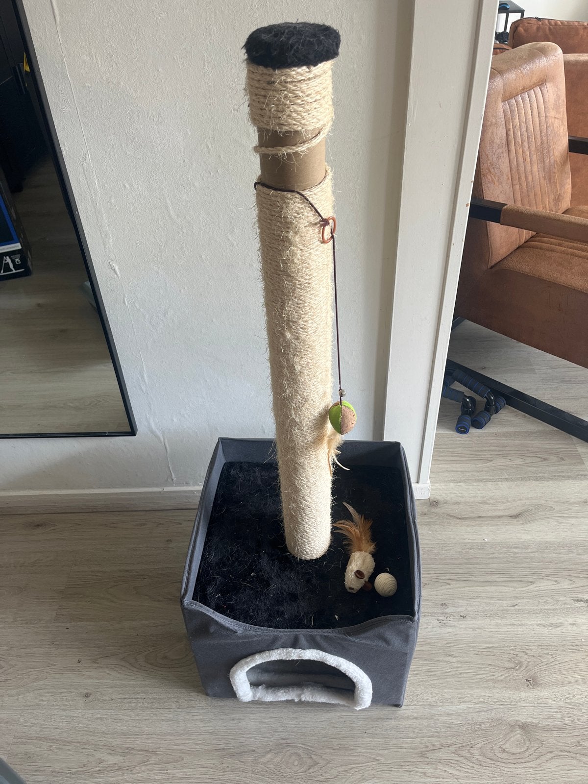 Krabpaal en kattenbak, Dieren en Toebehoren, Ophalen, Gebruikt, Krabpaal