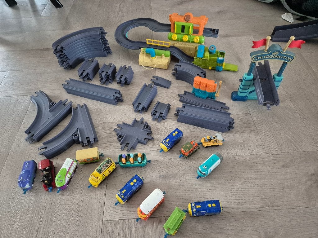Chuggington wasstraat, onderdelen treinen en wagons, Ophalen of Verzenden, Gebruikt
