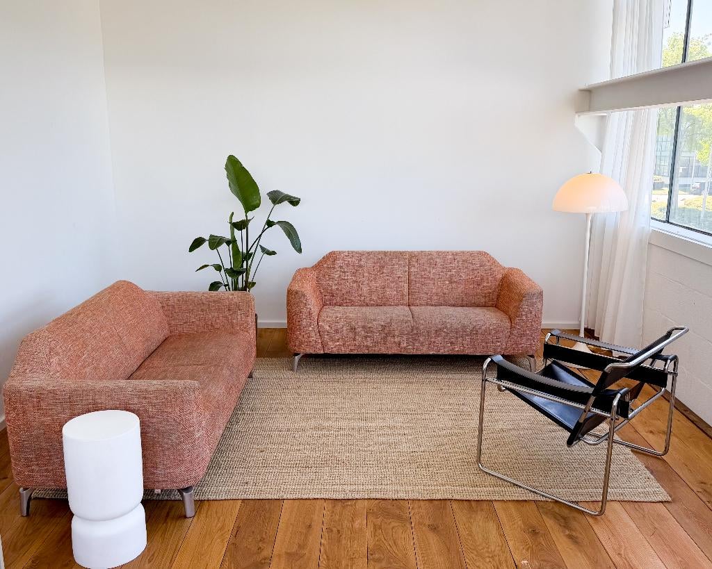 Pode Swipe designbank (Leolux) - 2 stuks, Huis en Inrichting, Banken | Bankstellen, Gebruikt, Modern/Scandinavisch, 150 tot 200 cm