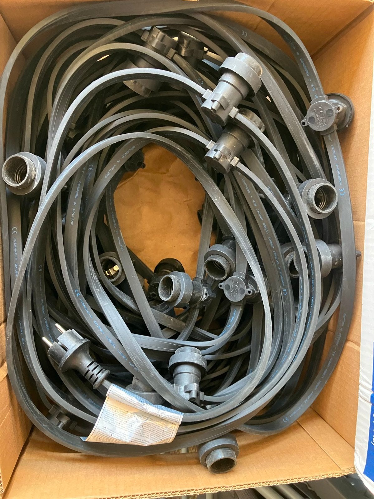 Prikkabel feestverlichting 50 meter, Overige materialen, Minder dan 50 watt, Overige typen, Ophalen of Verzenden