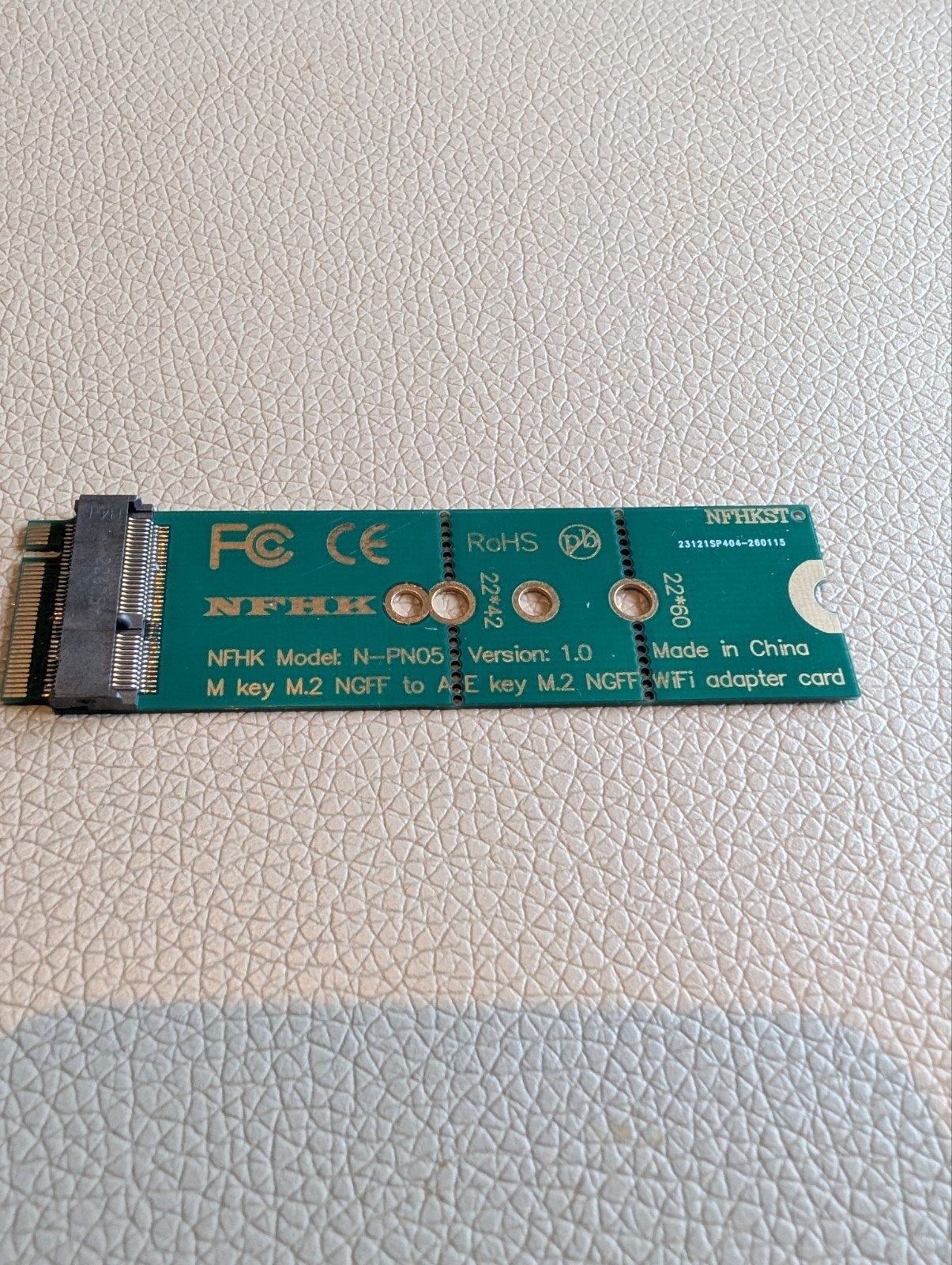 WiFi adapter kaart met MediaTek MT7925B22M, Ophalen of Verzenden, Zo goed als nieuw