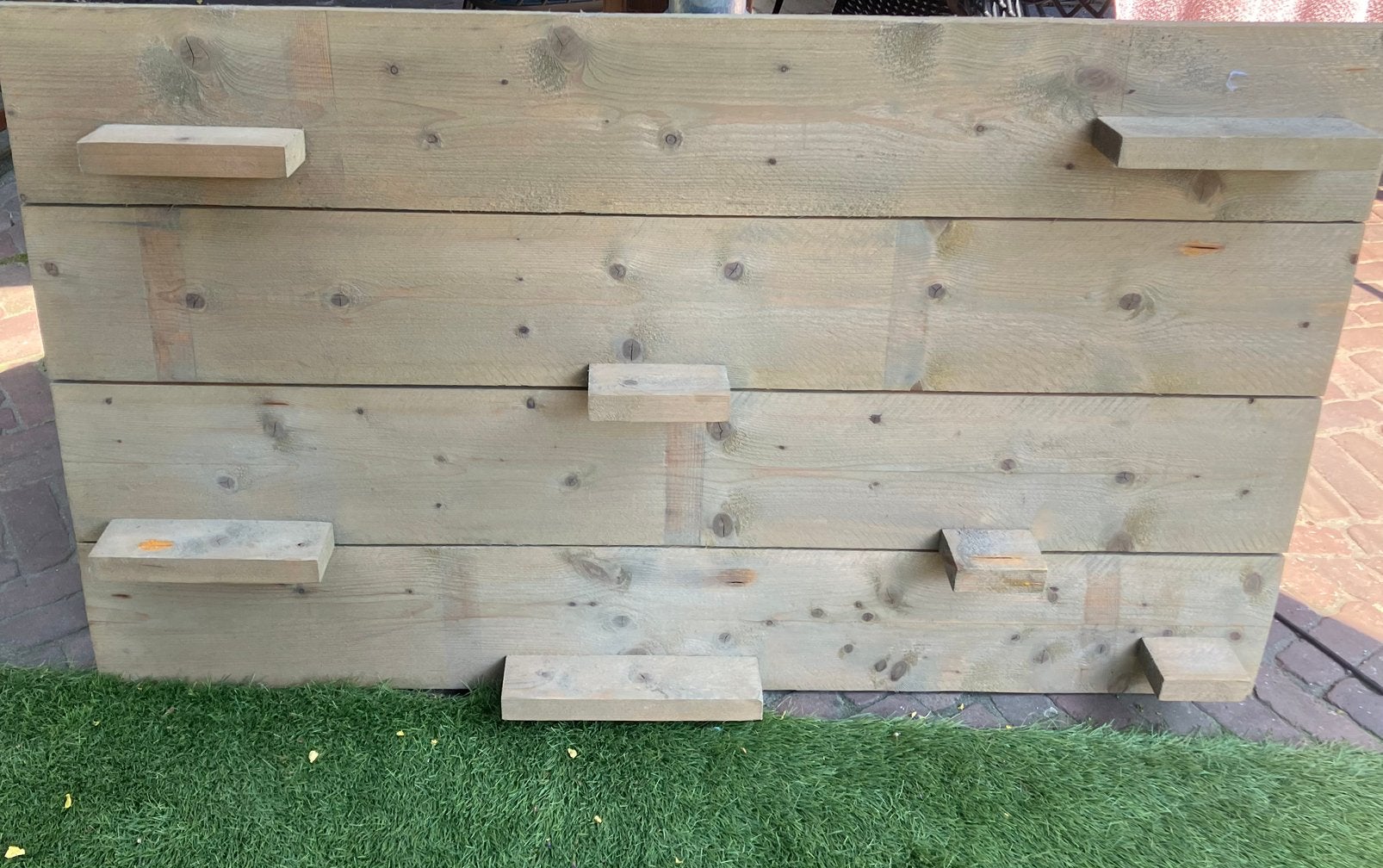 Wandplank van steigerhout 140 x 80 cm, Ophalen, Zo goed als nieuw