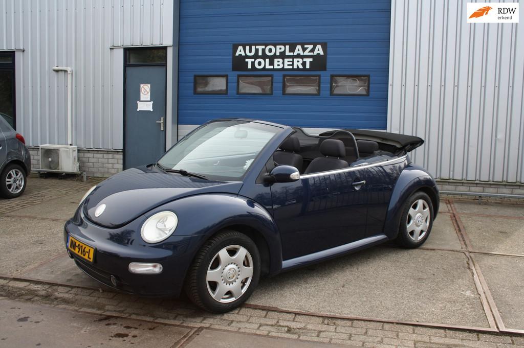Volkswagen New Beetle Cabriolet 1.6 *BJ'03*AIRCO*STOELVERWAR, Auto's, Stof, Gebruikt, 4 cilinders, Cabriolet