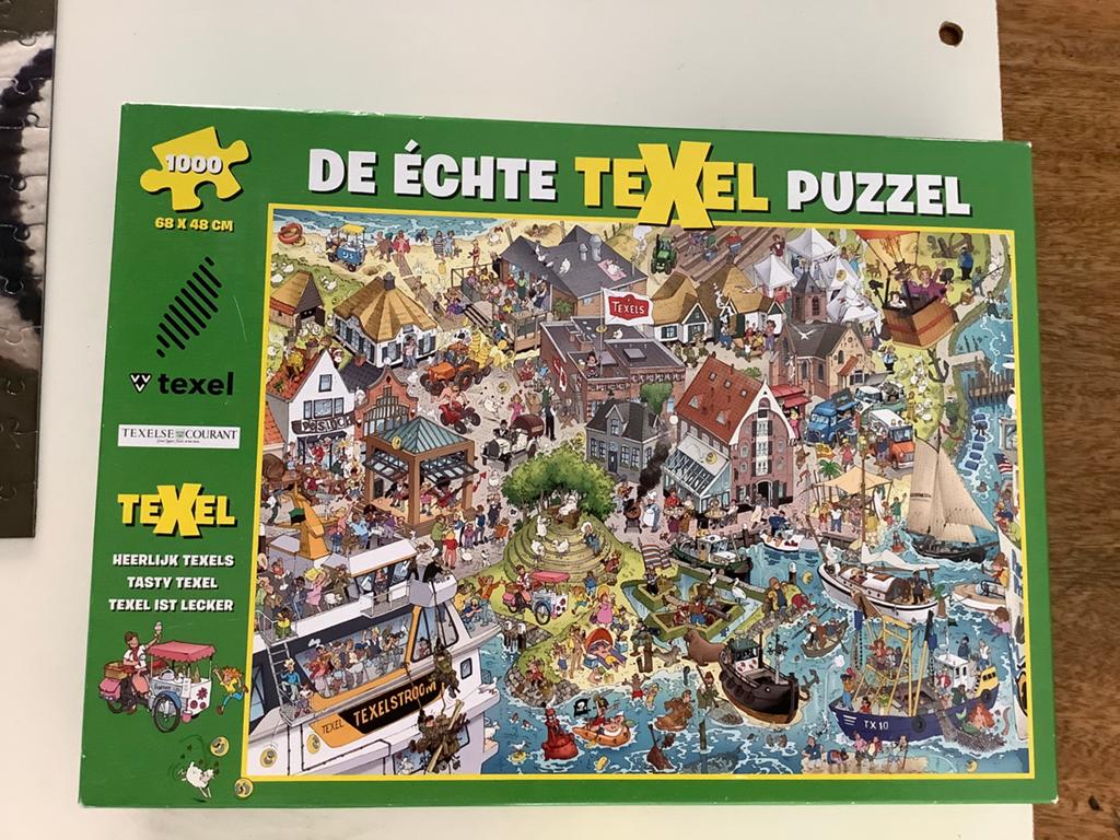 De echte Texel puzzel 1000 stukjes Heerlijk Texels, Ophalen of Verzenden, 500 t/m 1500 stukjes, Zo goed als nieuw