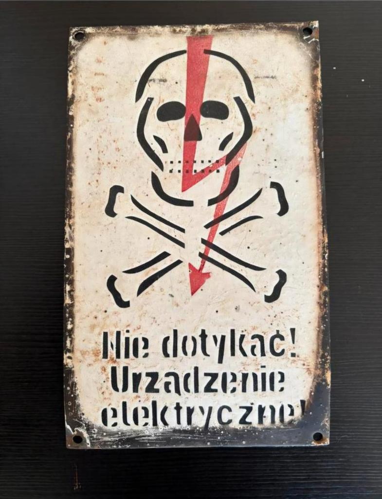 WW2 Stalag luft 3 waarschuwings bordje, Verzamelen, Militaria | Tweede Wereldoorlog, Ophalen of Verzenden, Overige soorten, Duitsland