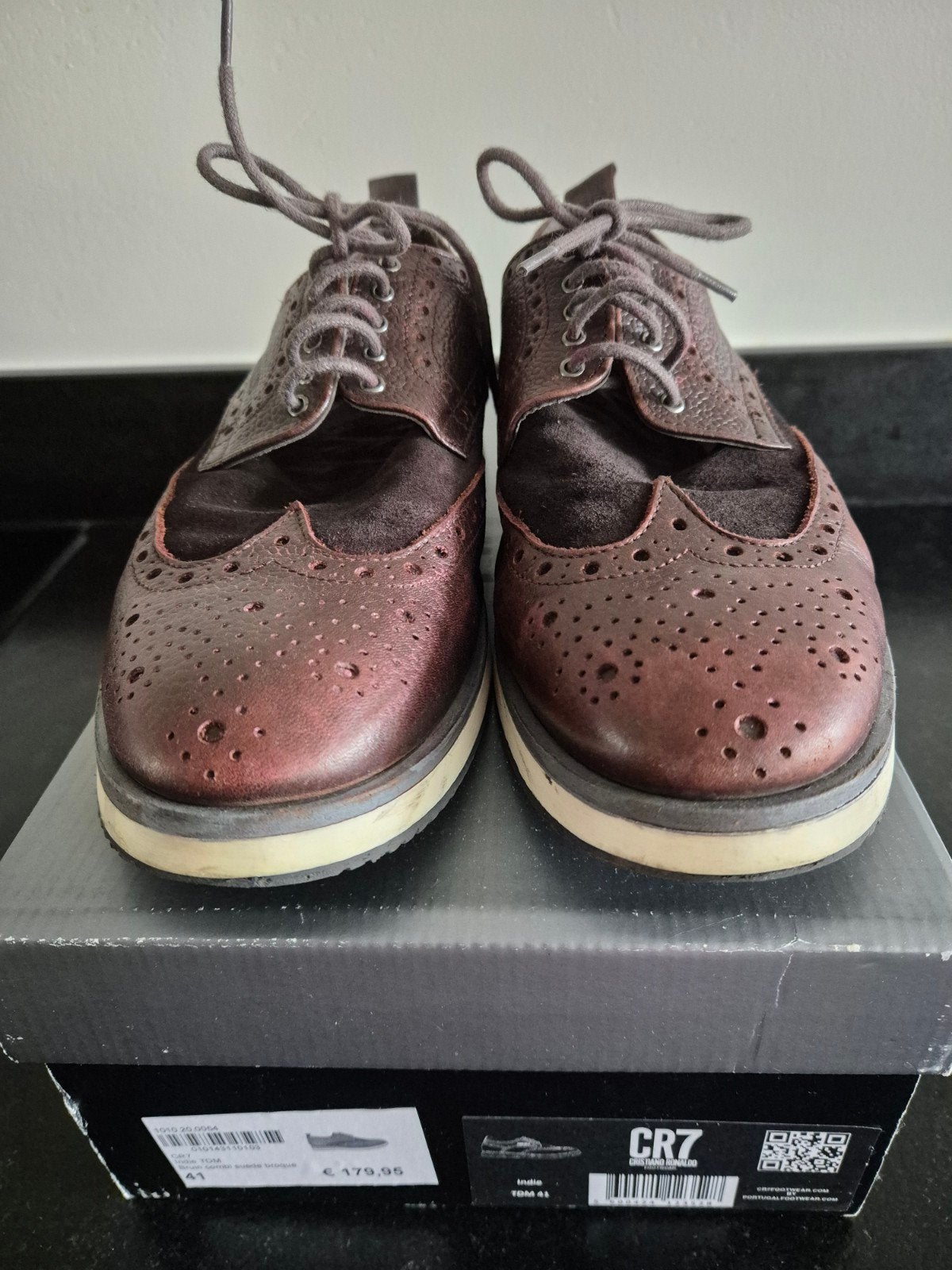 CR7 Cristiano Ronaldo schoenen Maat 41 - Zo goed als nieuw, Bruin, Christiano Ronaldo, Ophalen of Verzenden, Zo goed als nieuw