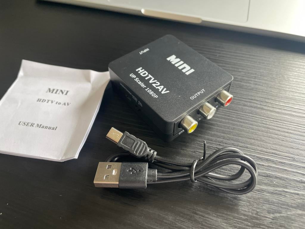 HDMI naar AV Converter 1080P Upscaler, Ophalen of Verzenden, Nieuw