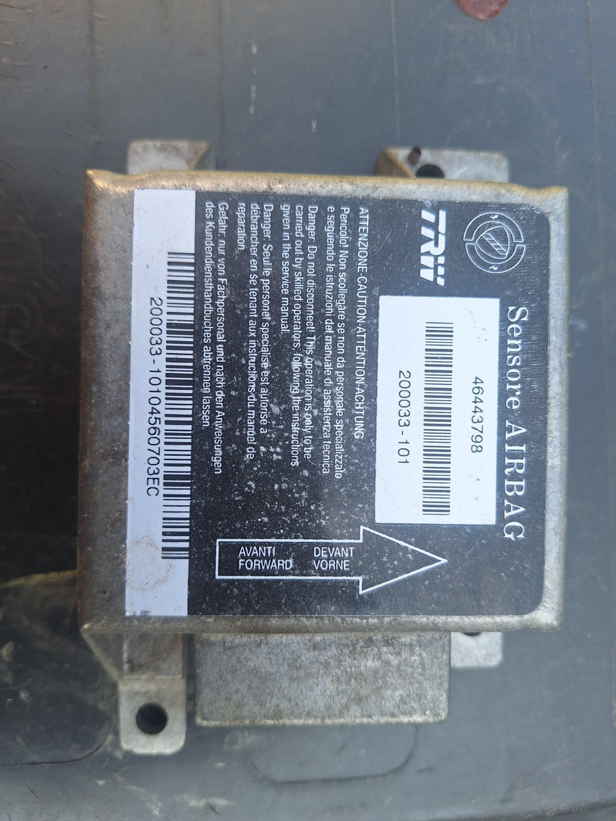Fiat Barchetta TRW Airbag crash Sensor 200033-101 - Diverse, Ophalen of Verzenden, Gebruikt, Universele onderdelen