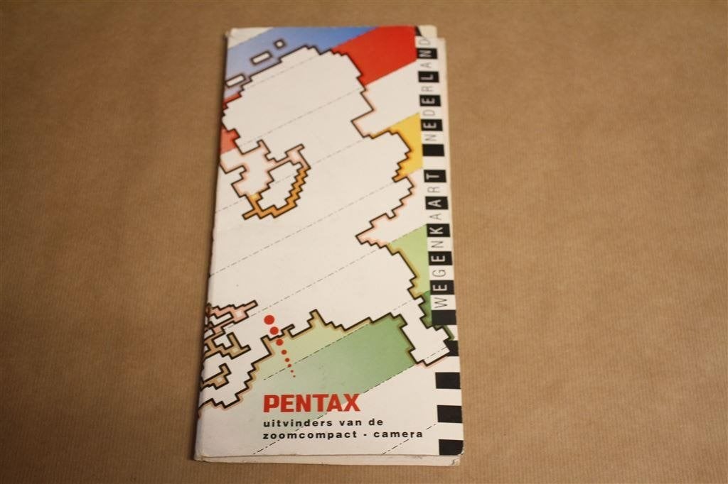 Autokaart Nederland Falk plan - Pentax, Gelezen, Ophalen of Verzenden, Landkaart, 1800 tot 2000