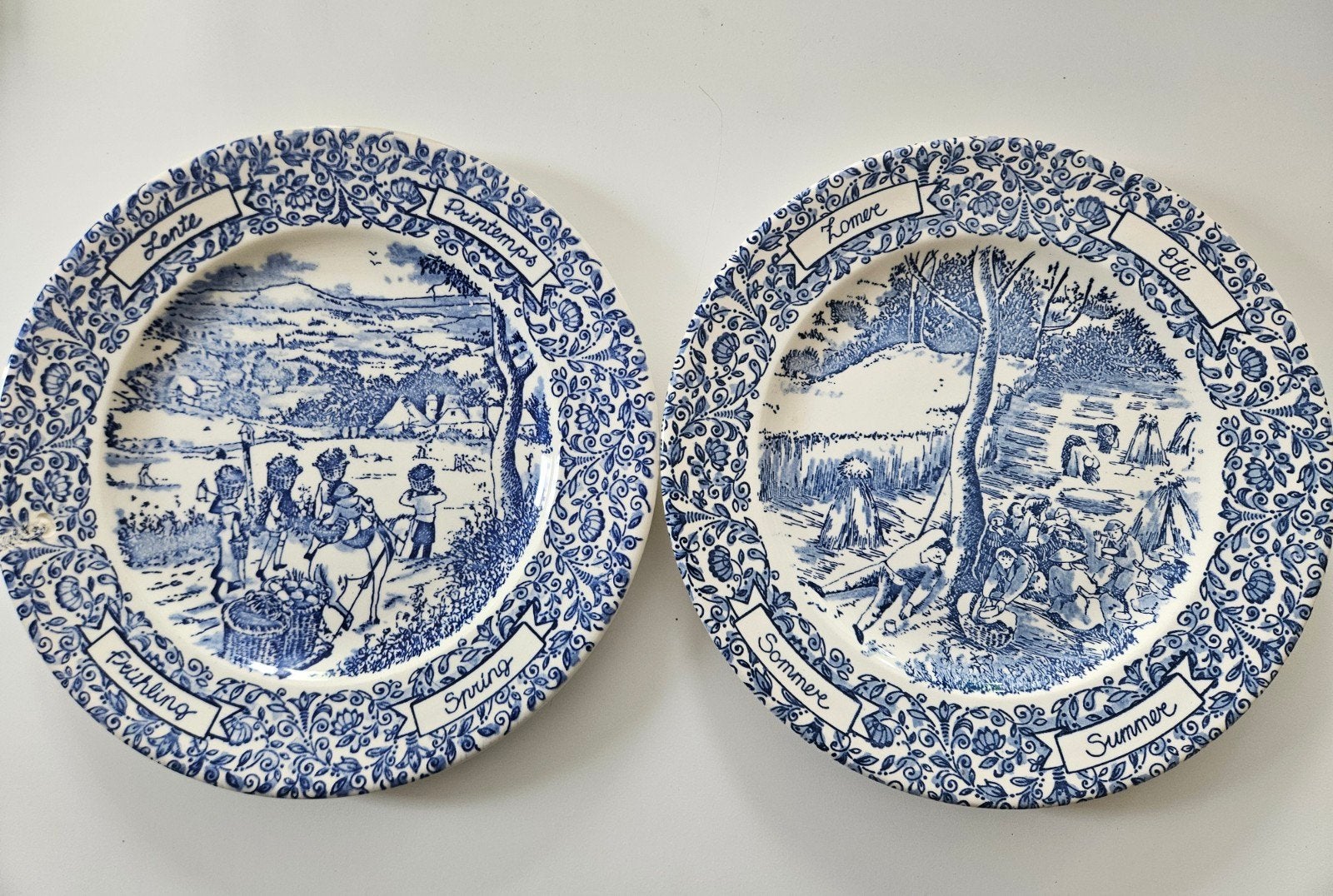 Ironstone borden: lente & zomer, Antiek en Kunst, Ophalen