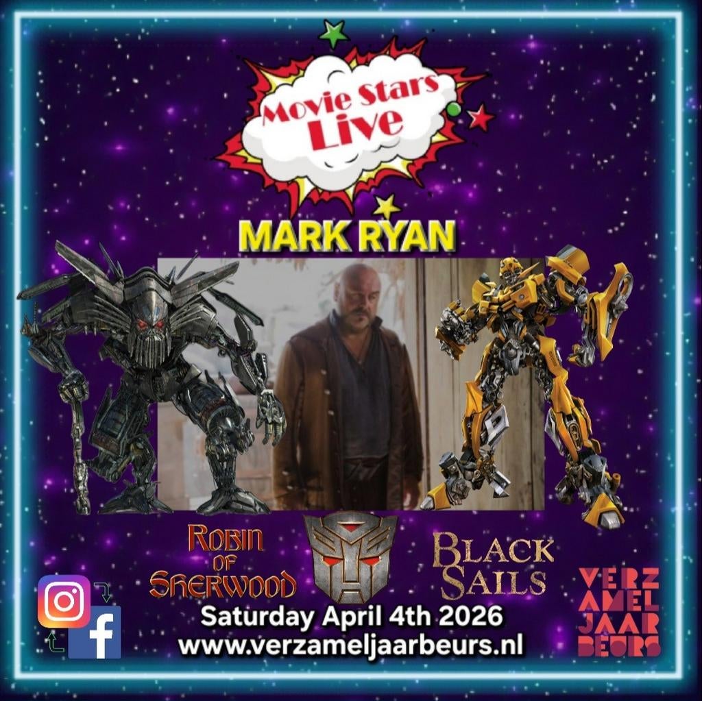 Meet&Greet met acteur Mark Ryan uit de Transformers franchis, Overige generaties, Ophalen, Zo goed als nieuw, Autobots