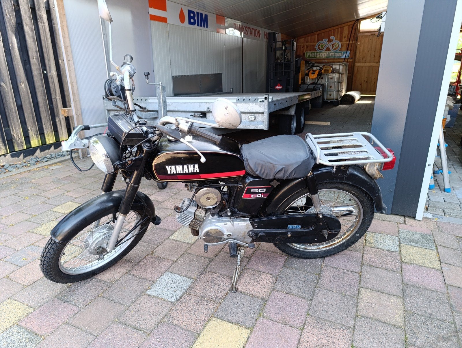 yamaha yb50 met kenteken, Fietsen en Brommers, Ophalen, Maximaal 45 km/u, Yamaha, 49 cc