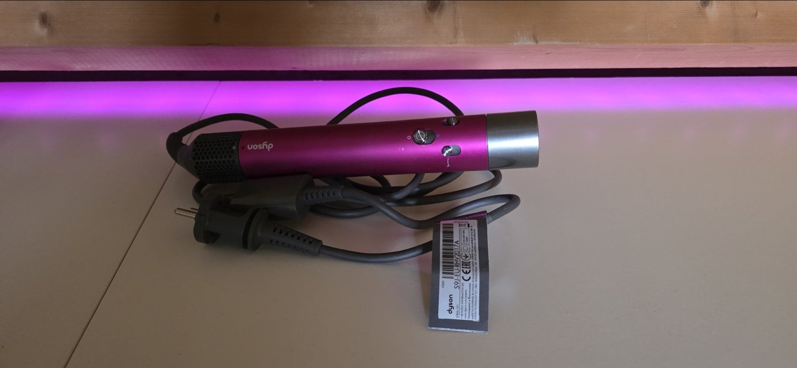 Dyson Airwrap Complete Föhn en Styler - Roze/Nikkel, Ophalen of Verzenden, Zo goed als nieuw, Haarverzorging