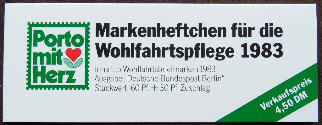 Postzegelboekje Duitsland – Wohlfahrtspflege 1983 DBB, Ophalen of Verzenden, BRD, Postfris