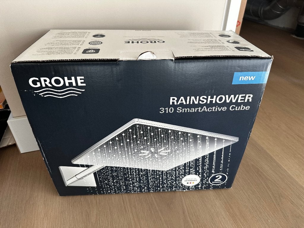 GROHE Rainshower 310 SmartActive Cube regendouche nieuw, Ophalen of Verzenden, Nieuw, Chroom, Douche
