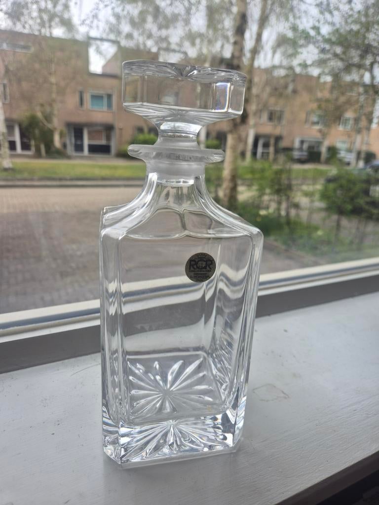 RCR kristallen whisky karaf nieuw, Antiek en Kunst, Antiek | Glas en Kristal, Ophalen of Verzenden