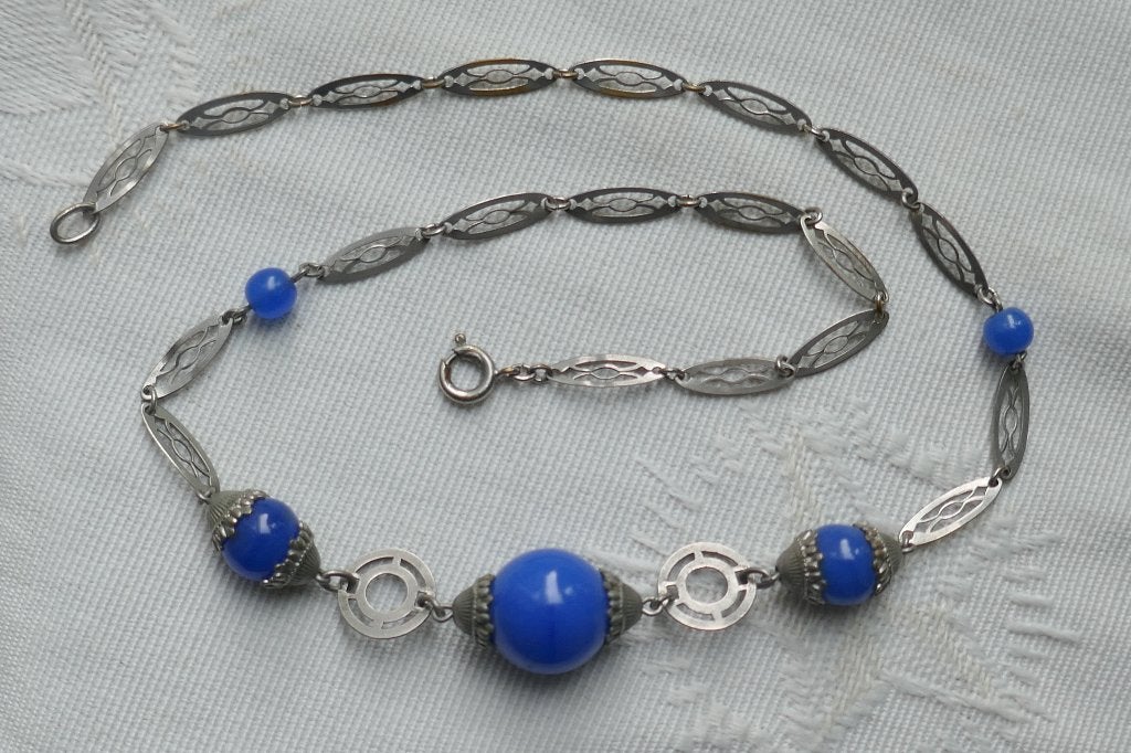 Art Déco Collier  -  Jacob Bengel - 1920/30 er jaren, Verzenden, Overige materialen, Ketting