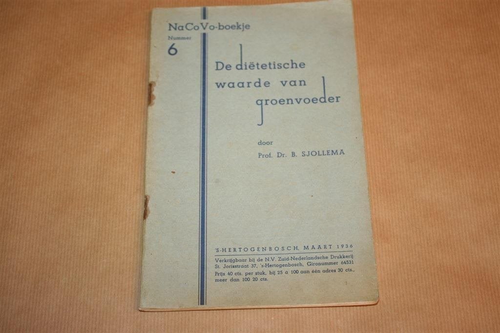 De diëtetische waarde van groenvoeder - 1936, Ophalen of Verzenden, Gelezen