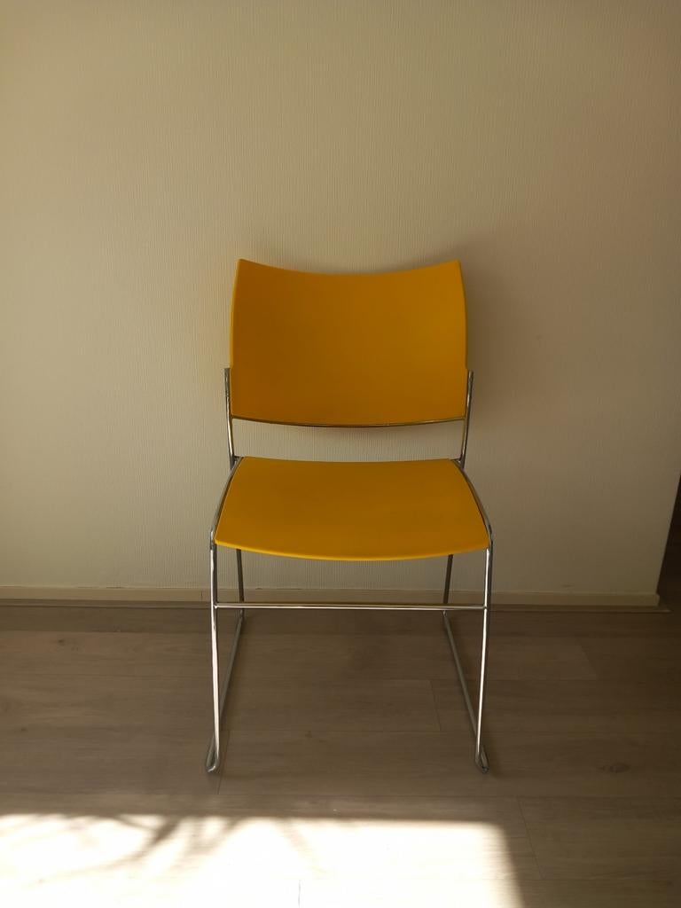 Casala eetkamerstoel Model Curvy, Gebruikt, Overige kleuren, Ophalen of Verzenden, Metaal