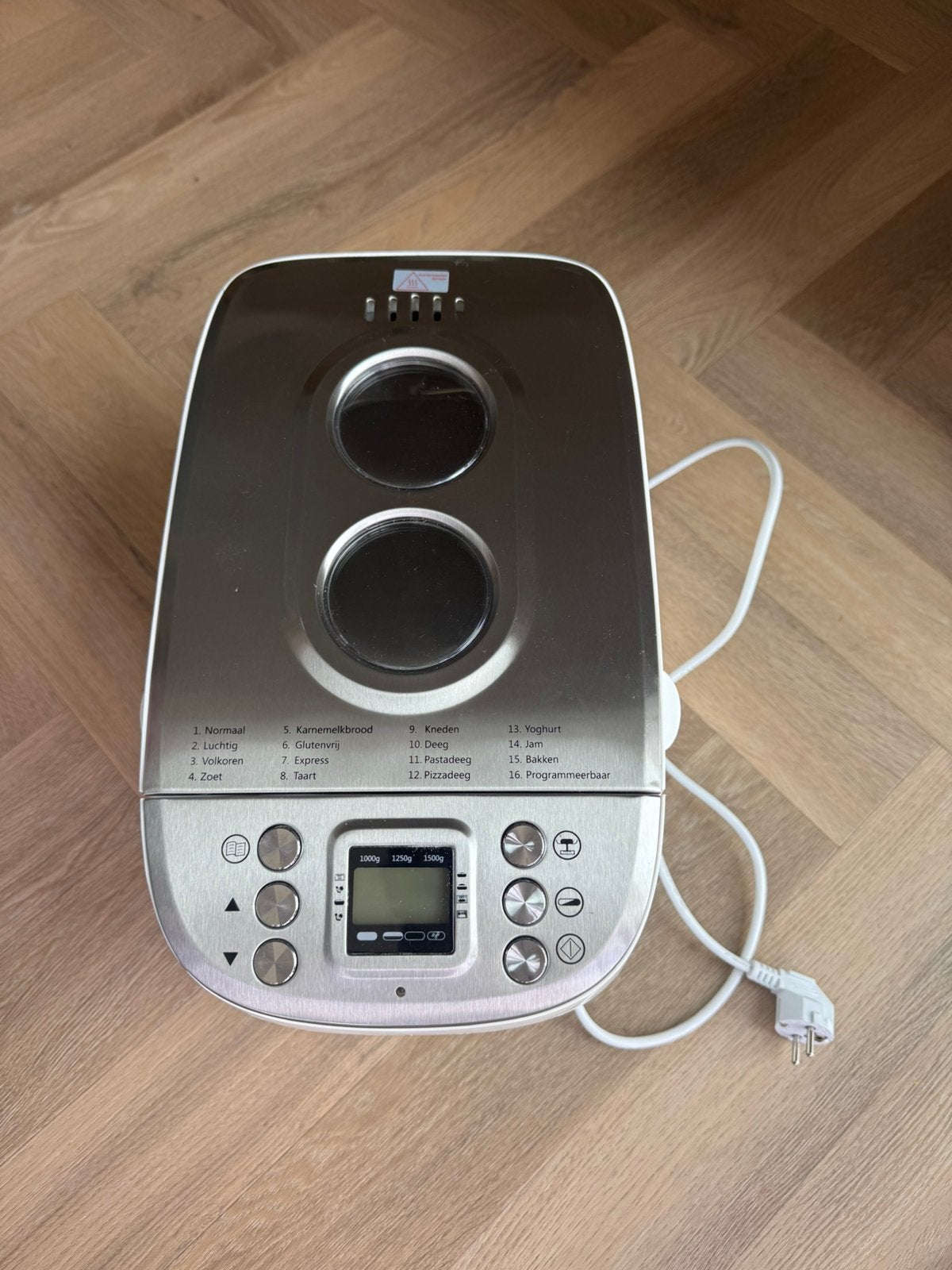 Broodbakmachine Silvercrest, Witgoed en Apparatuur, Broodbakmachines, Gebruikt, 1200 tot 1600 gram deeg, Kijkvenster, Ophalen