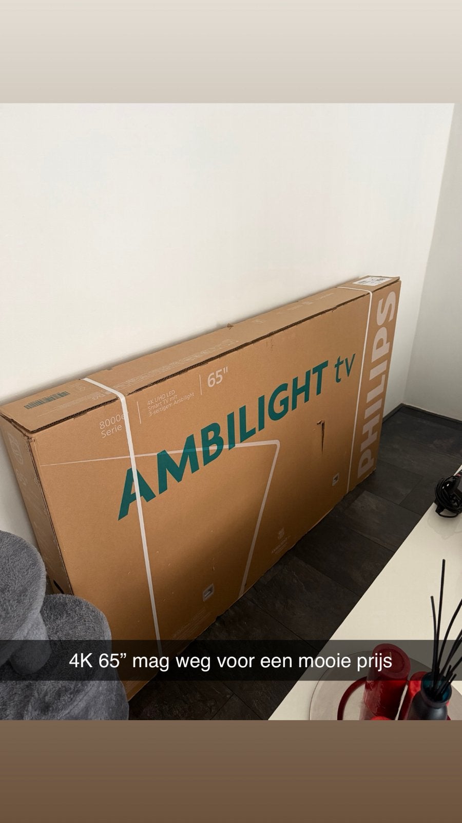 Phillips ambililight 4K TV, Ophalen of Verzenden, Zo goed als nieuw