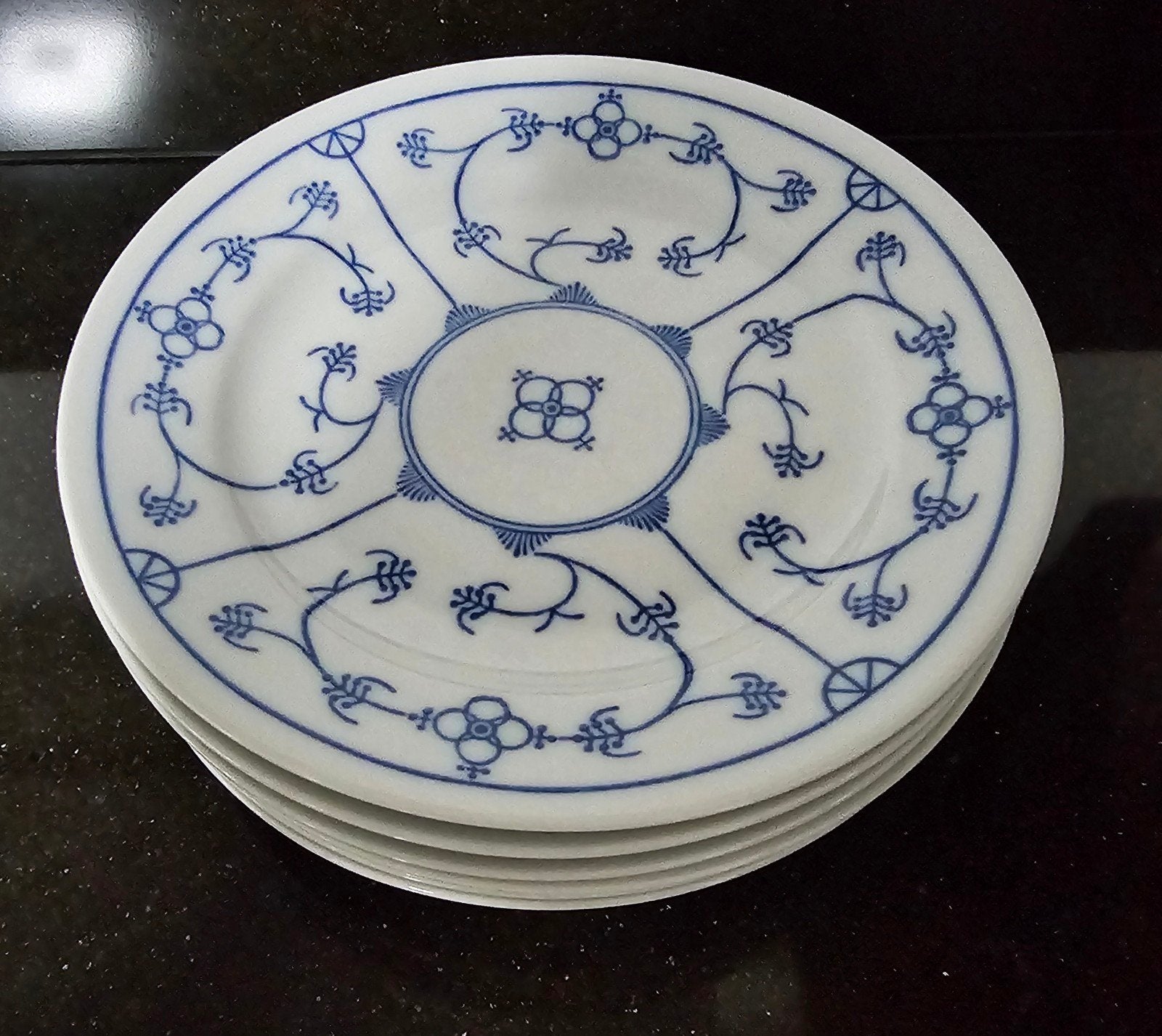 Set van 6 Jäger Blau saks ontbijt Schotels, Ophalen of Verzenden