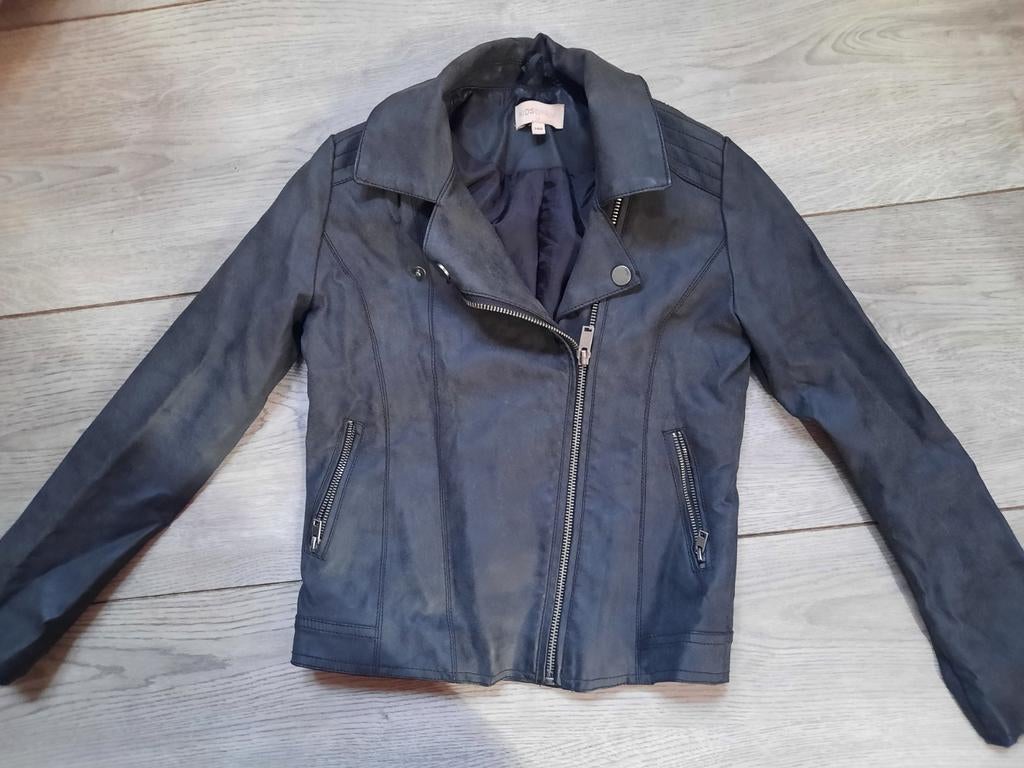 Kids Only bikerjas zomerjas jas zwart maat 140, Gebruikt, Meisje, Kids Only, Ophalen of Verzenden