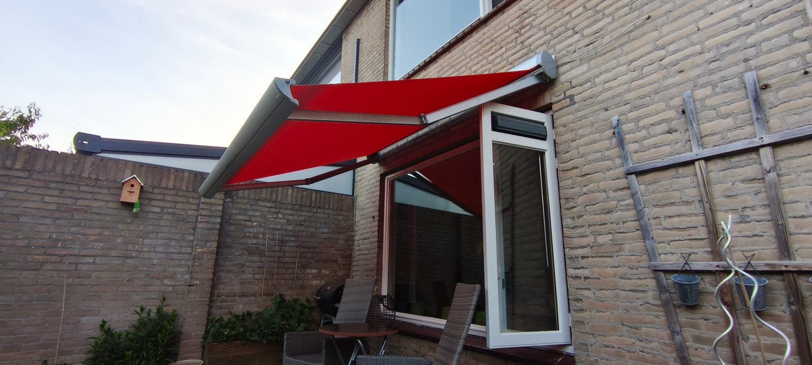 Elektrische zonwering 260, Tuin en Terras, Zonneschermen, Ophalen, Elektrisch, Zo goed als nieuw, 150 tot 300 cm