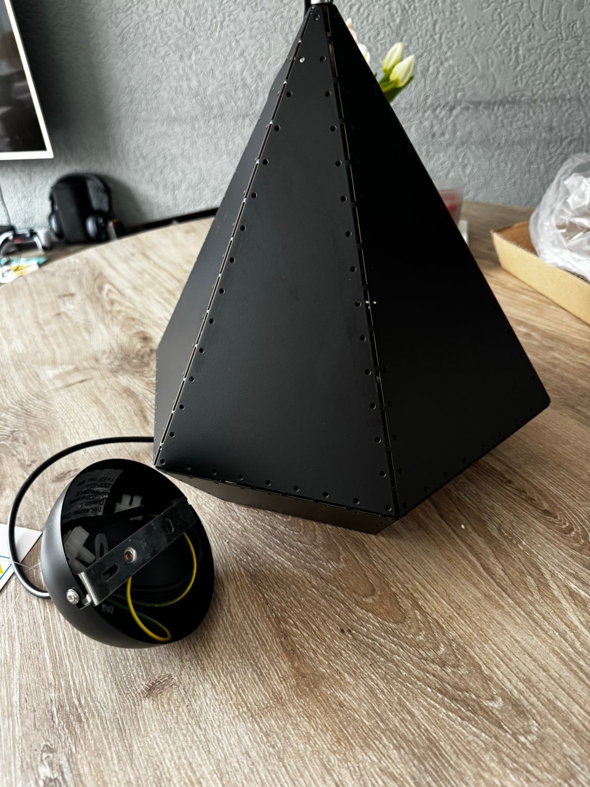 zwarte design hanglamp van Trio Leuchten, Ophalen of Verzenden, Metaal
