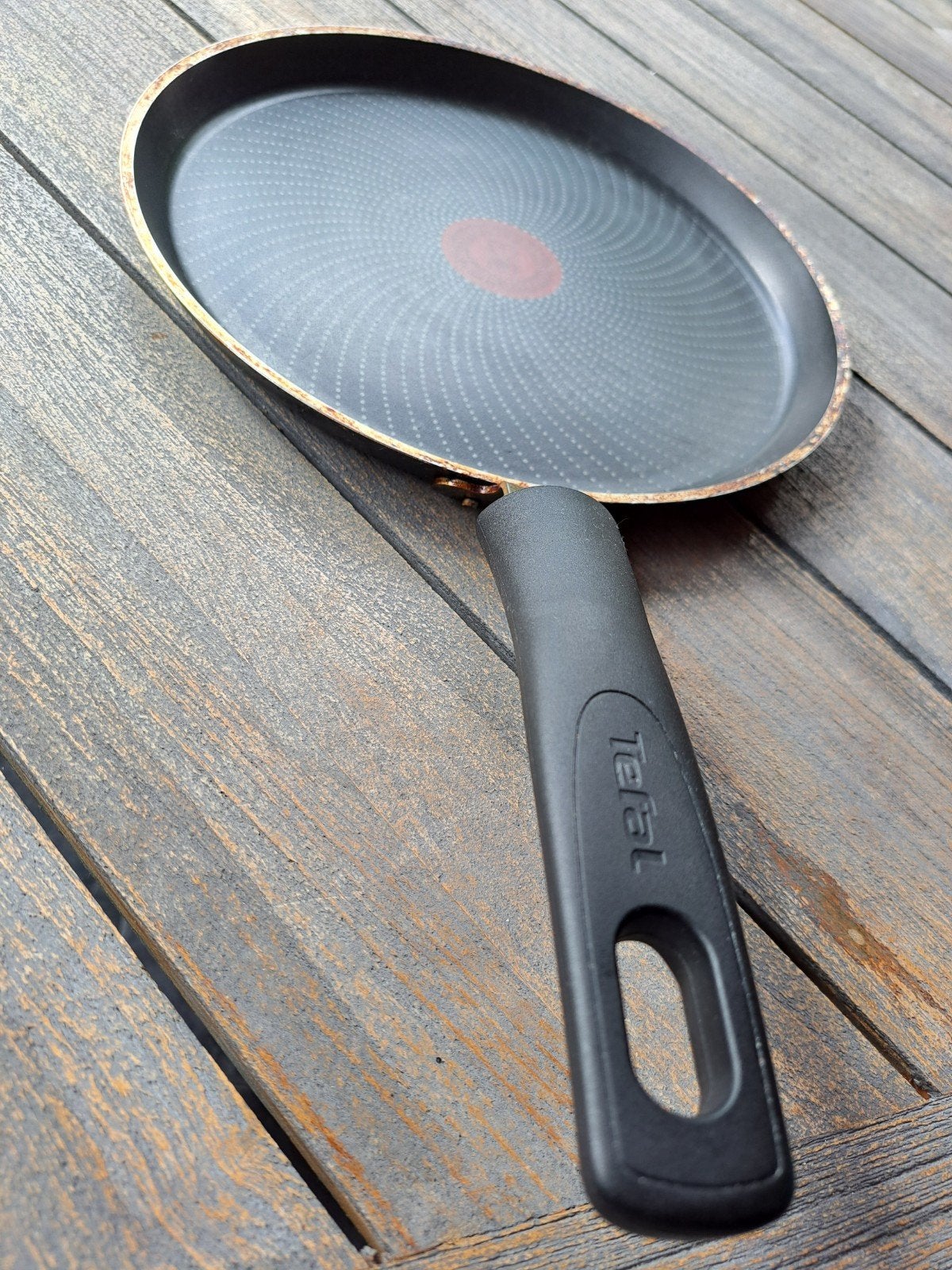 Tefal koekenpan voor pannenkoeken, Ophalen, Zo goed als nieuw, Rvs