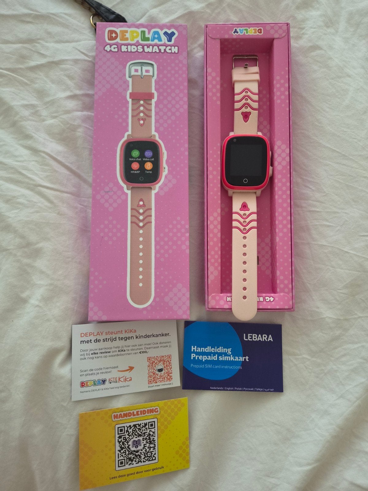 Deplay 4G Kids Watch - digitaal horloge GPS ZGAN, Ophalen of Verzenden, Zo goed als nieuw