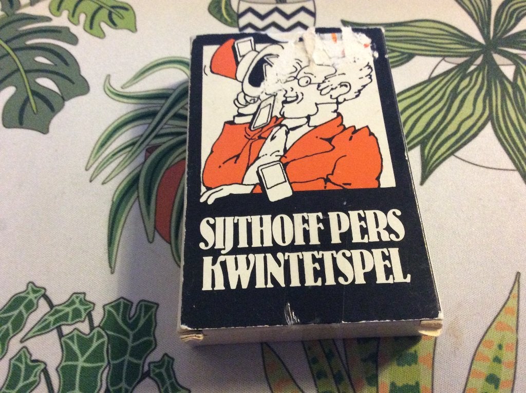 vintage Sijthoff Pers Kwintetspel (1980), Verzamelen, Speelkaarten, Jokers en Kwartetten, Ophalen of Verzenden, Gebruikt, Kwartet(ten)